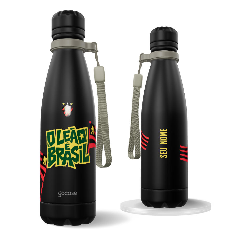 Garrafa Térmica Urban + Ebook - Sport - O Leão é Brasil
