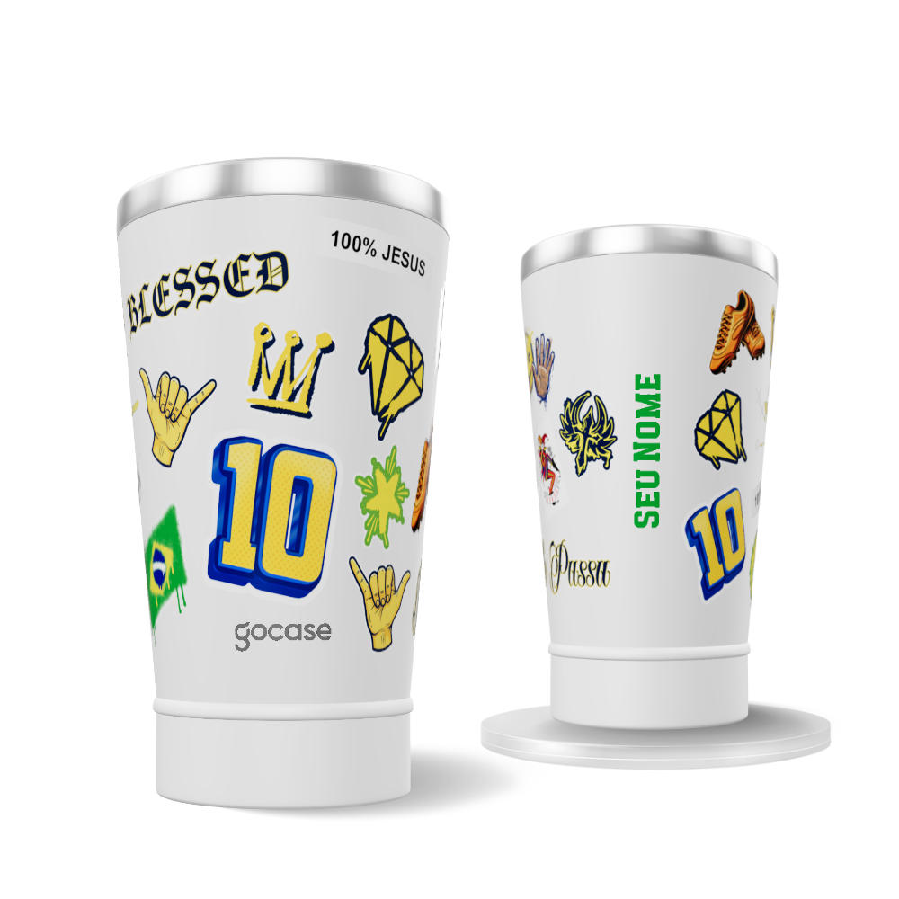 Copo Térmico Cerveja - Prince Pattern Stickers