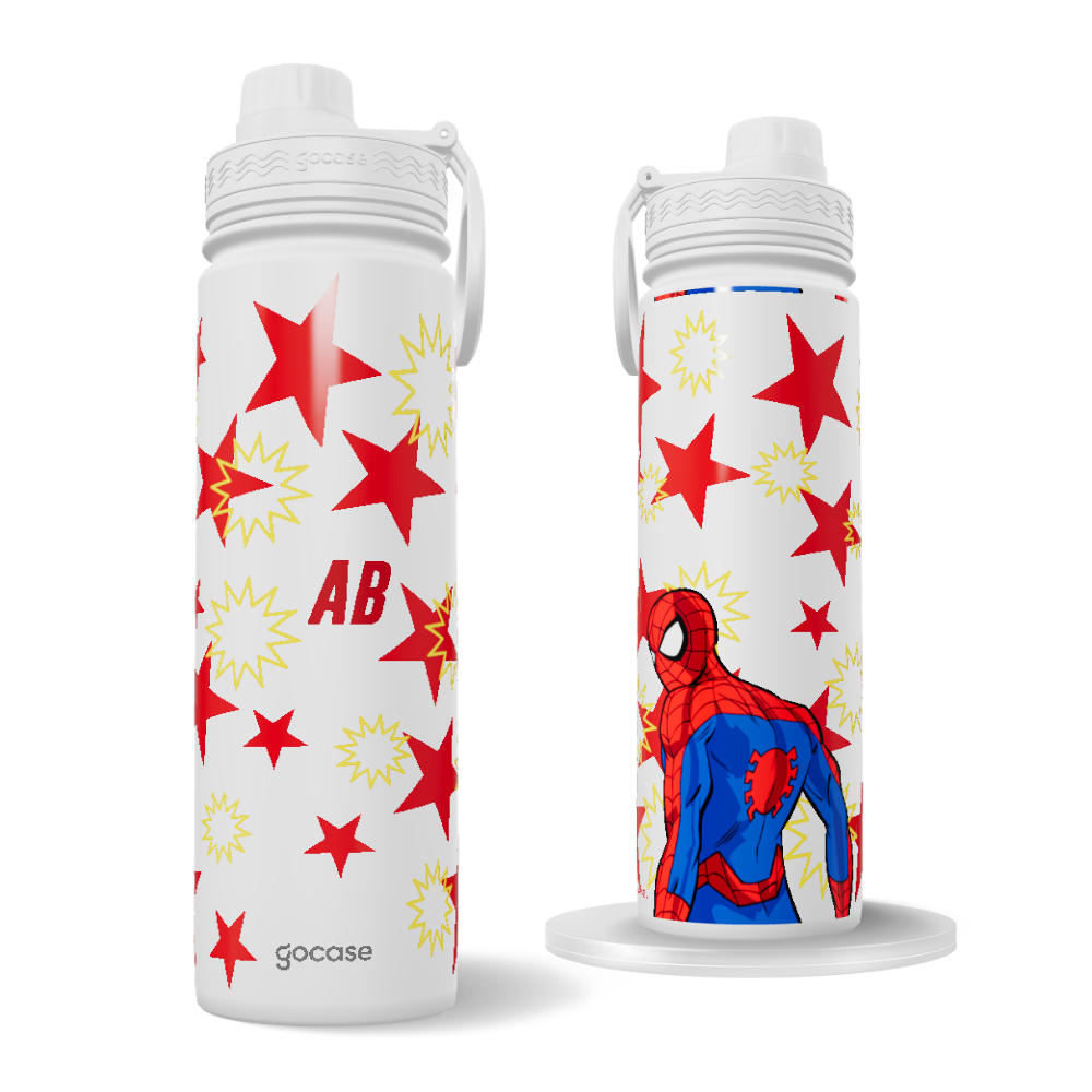 Garrafa Térmica Fresh + Ebook - Spider Comic Stars