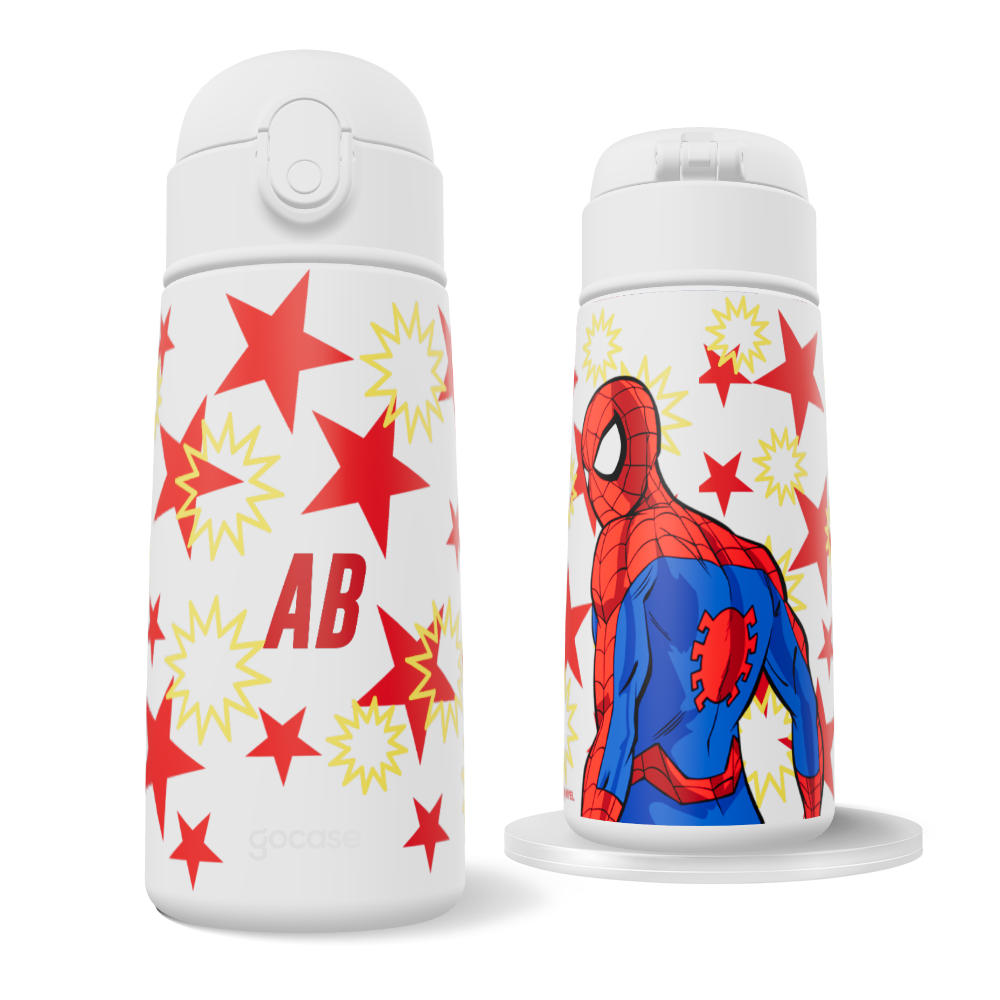 Garrafa Térmica Fun + Ebook - Spider Comic Stars
