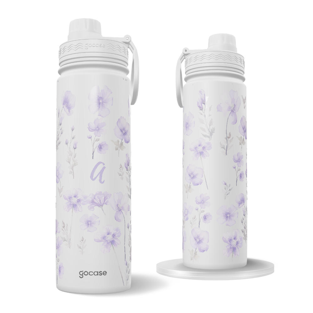 Garrafa Térmica Fresh + Ebook - Lilac Garden