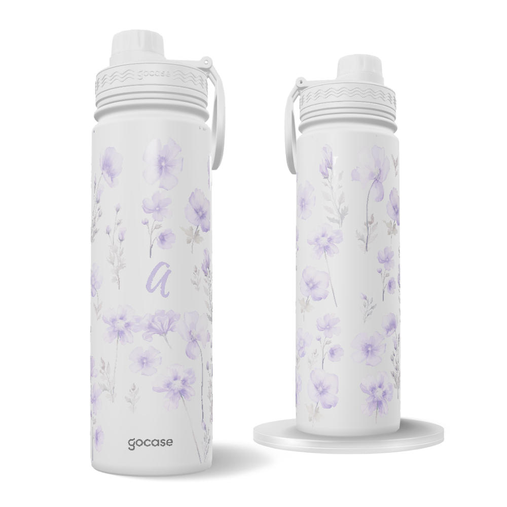 Garrafa Térmica Fresh + Ebook - Lilac Garden