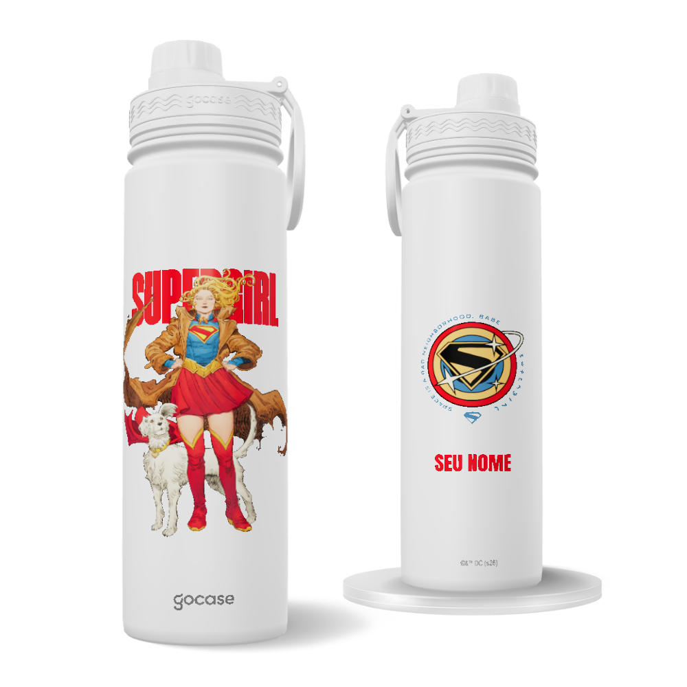Garrafa Térmica Fresh + Ebook - Super Girl - Space Girl
