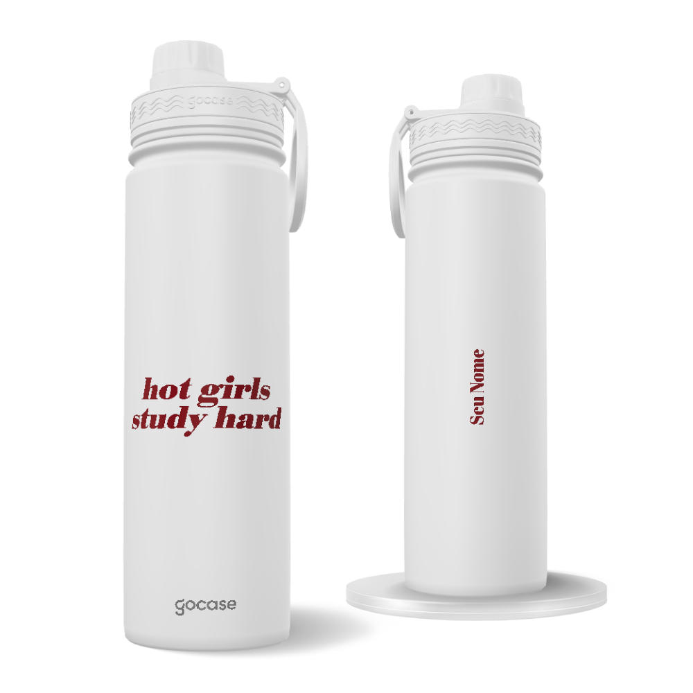 Garrafa Térmica Fresh + Ebook - Hot Girls Study Hard