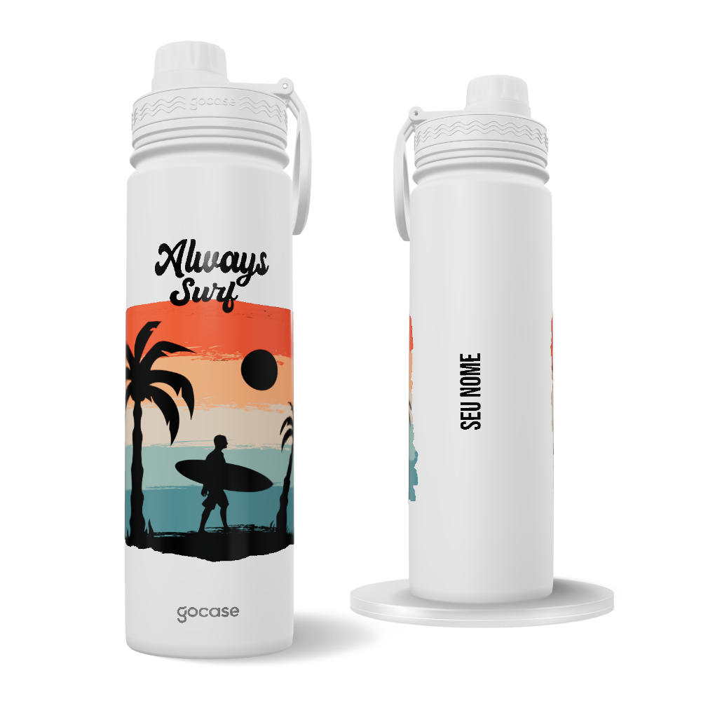 Garrafa Térmica Fresh - Entardecer Surfista