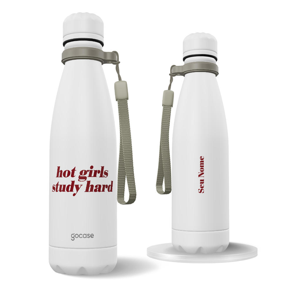 Garrafa Térmica Urban + Ebook - Hot Girls Study Hard