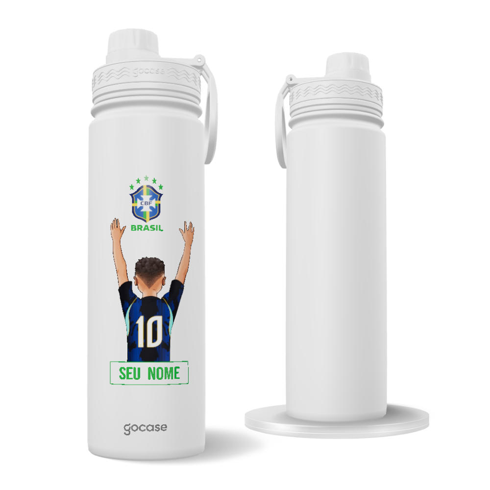 Garrafa Térmica Fresh + Ebook - CBF - Garoto Uniforme 02