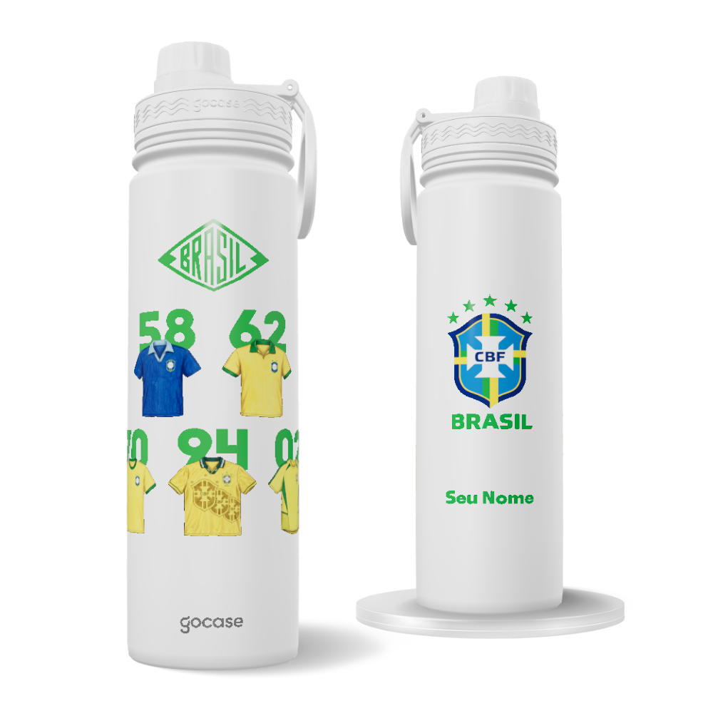 Garrafa Térmica Fresh + Ebook - CBF - Camisas 5 títulos