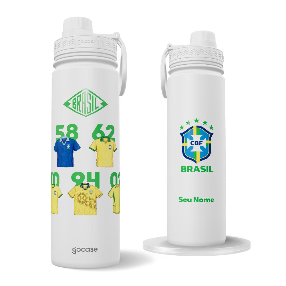 Garrafa Térmica Fresh - CBF - Camisas 5 títulos