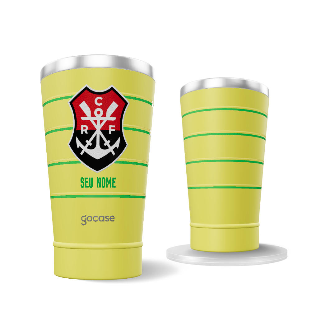 Copo Térmico Cerveja + Ebook - Flamengo - Brasil Core