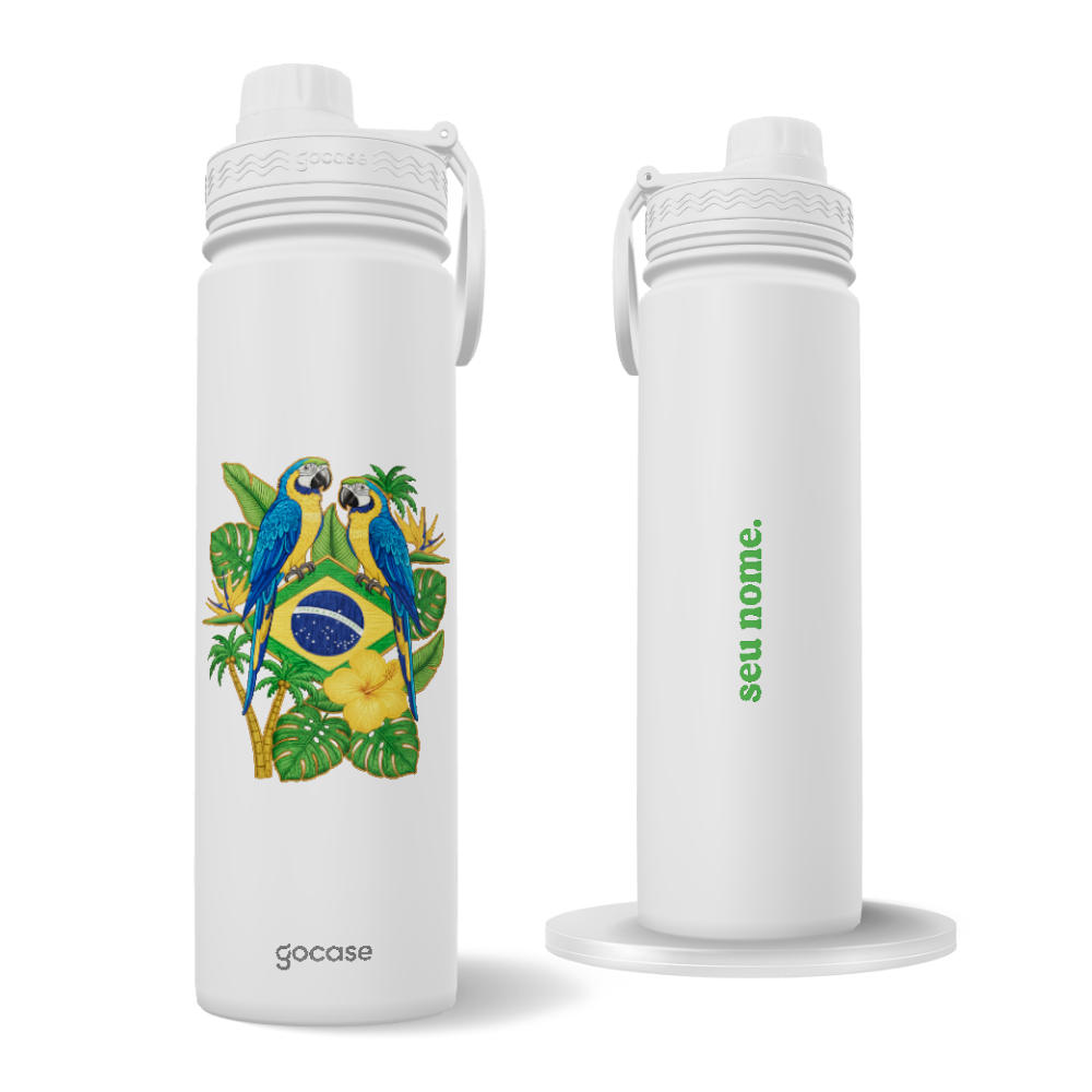 Garrafa Térmica Fresh + Ebook - Floresta Tropical do Brasil