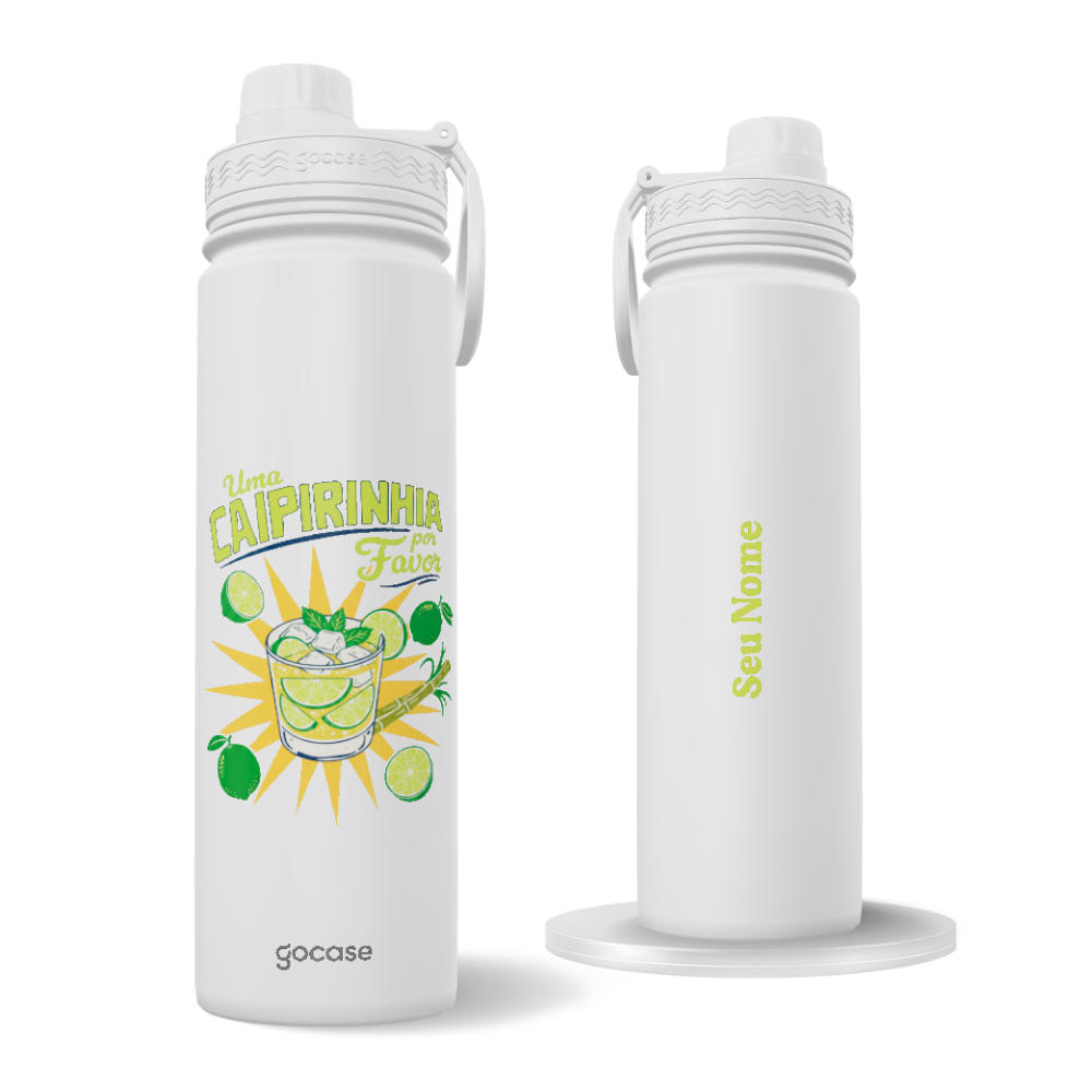 Garrafa Térmica Fresh + Ebook - Quero Uma Caipirinha