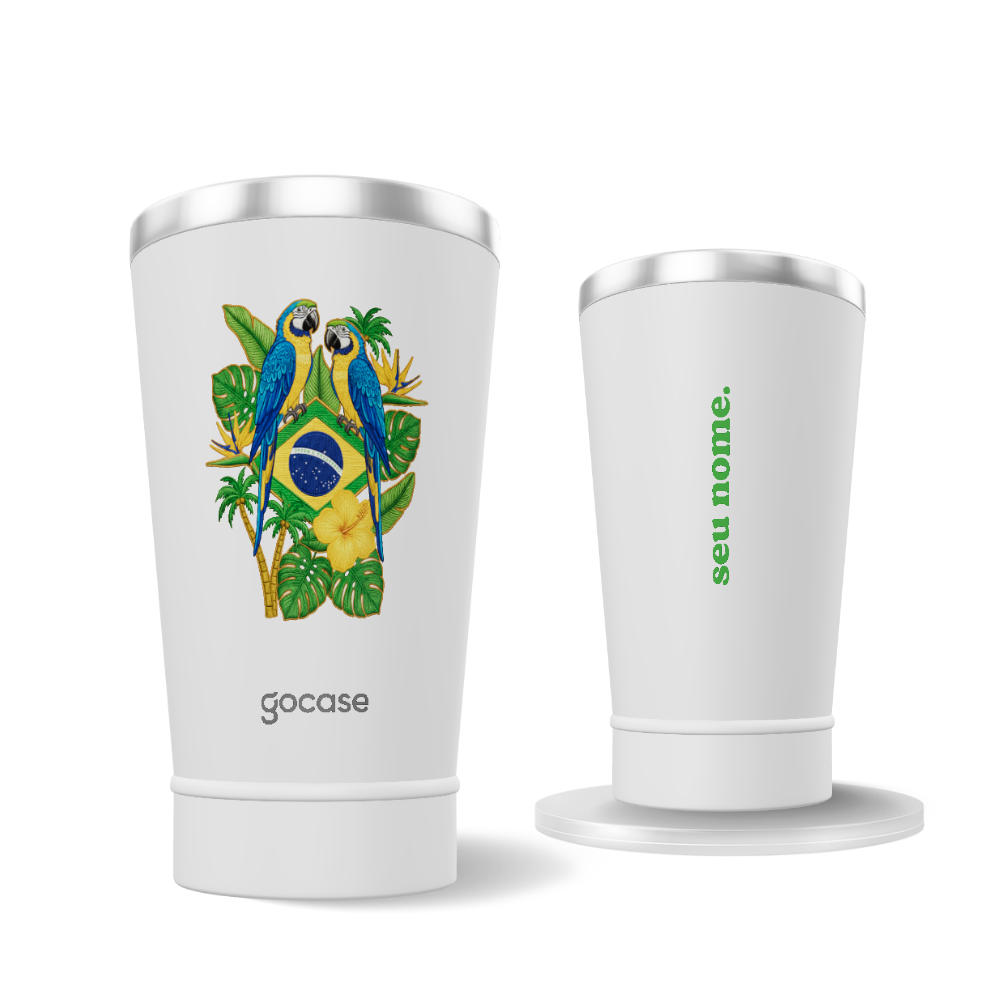 Copo Térmico + Ebook - Floresta Tropical do Brasil