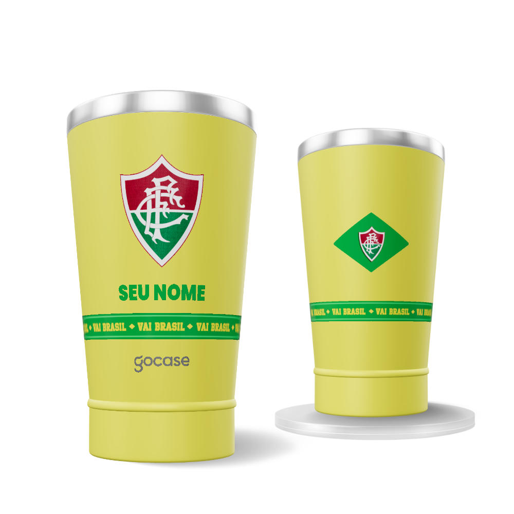 Copo Térmico Cerveja + Ebook - Fluminense - Brasil Core