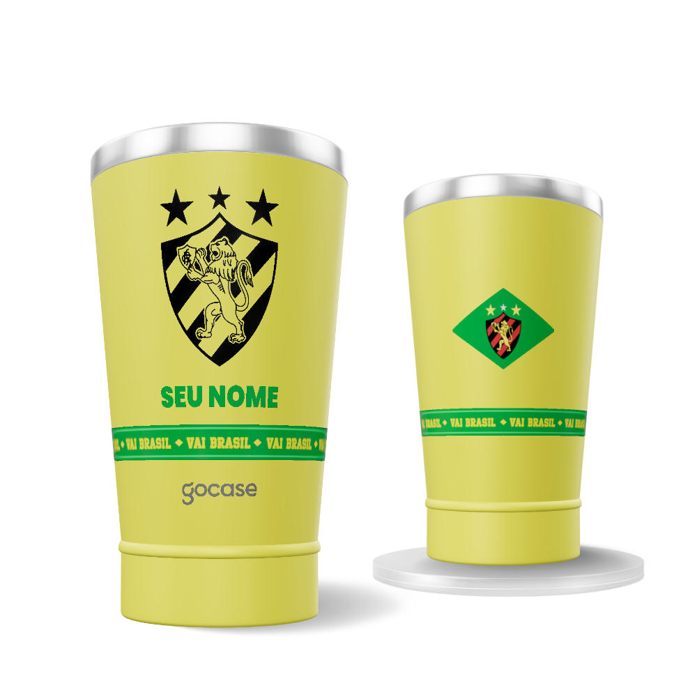 Copo Térmico Cerveja + Ebook - Sport - Brasil Core