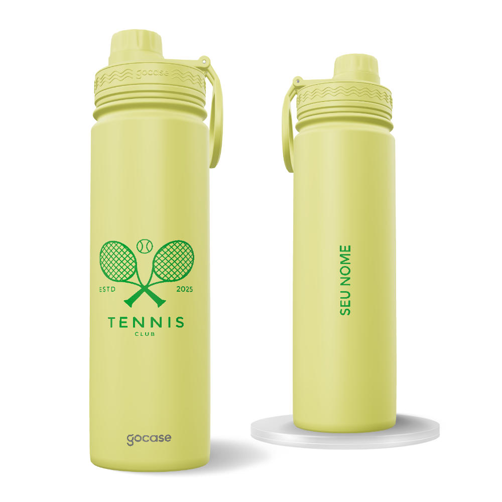 Garrafa Térmica Fresh + Ebook - Tennis Club Minimalist