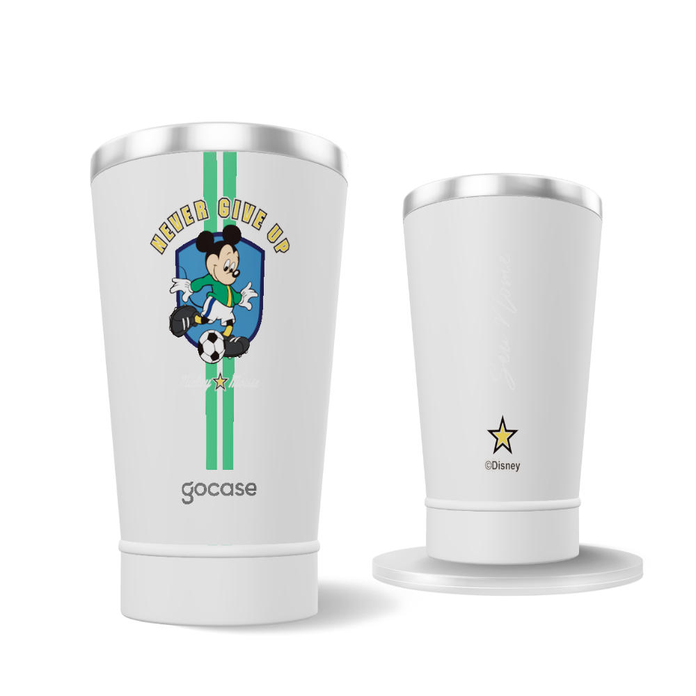 Copo Térmico Cerveja + Ebook - Mickey Mouse - Futebol Retrô