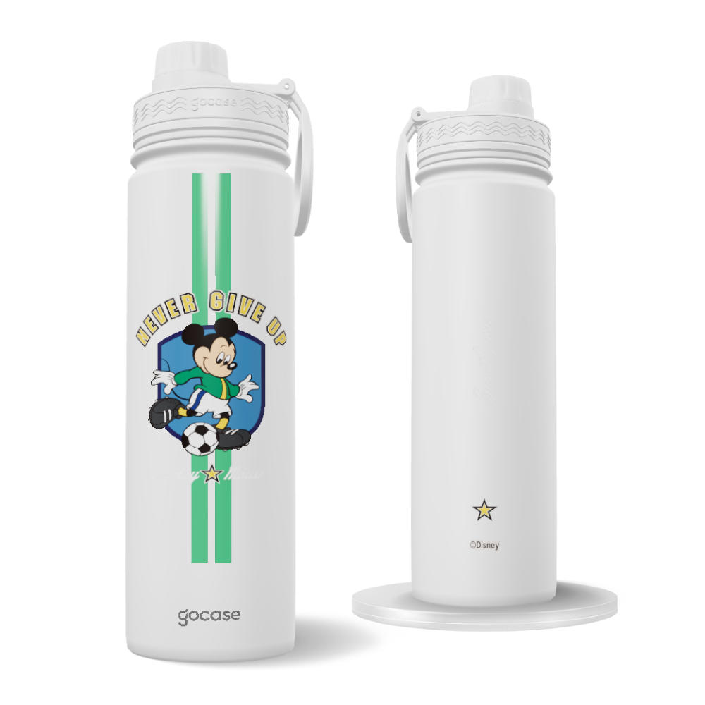 Garrafa Térmica Fresh + Ebook - Mickey Mouse - Futebol Retrô