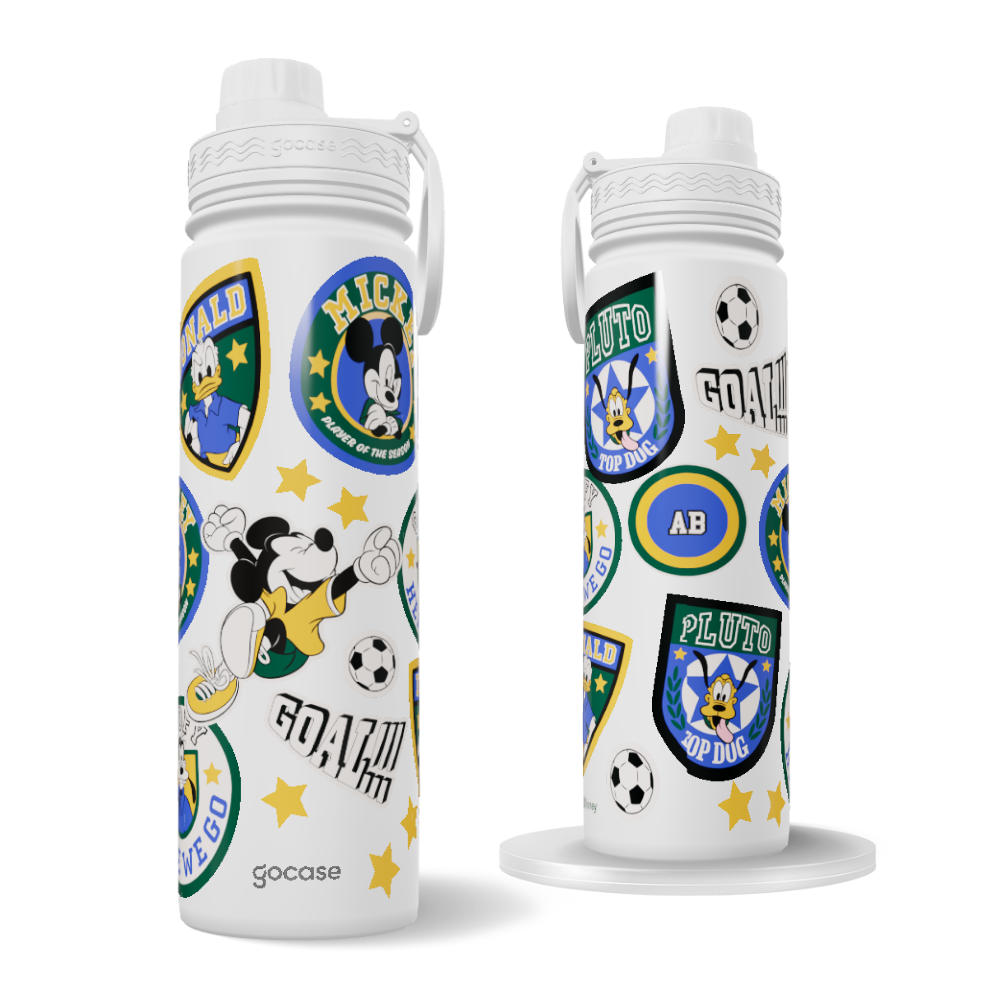 Garrafa Térmica Fresh + Ebook - Mickey Mouse - Classic Stickers