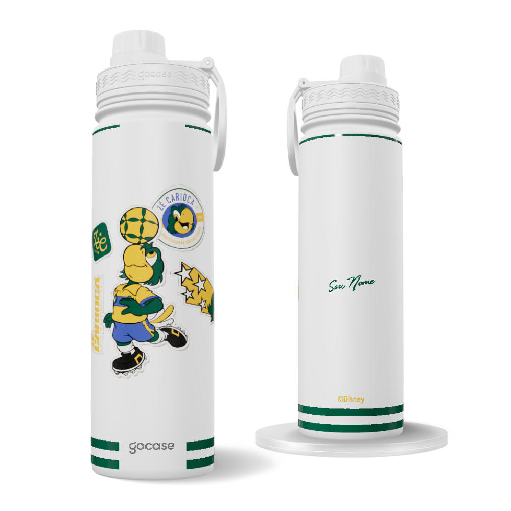 Garrafa Térmica Fresh + Ebook - Zé Carioca - Soccer Champ