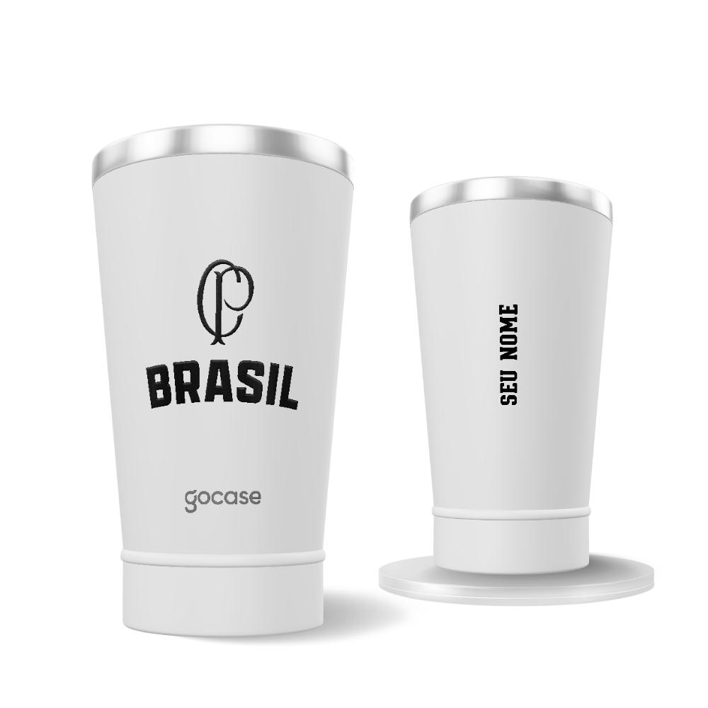 Copo Térmico Cerveja + Ebook - Corinthians - Brasil Core