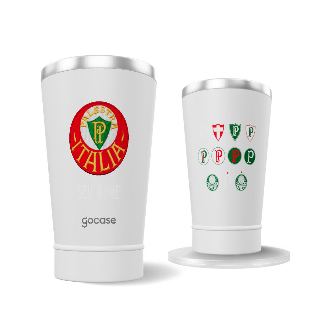 Copo Térmico Cerveja - Palmeiras - Escudo Palestra Italia