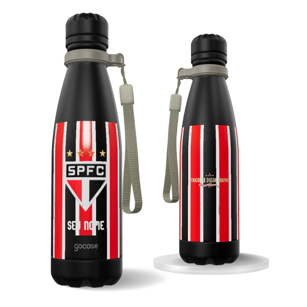 Garrafa Térmica Urban + Ebook - São Paulo - Uniforme 2 2026 - Escudo