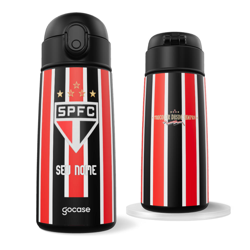 Garrafa Térmica Fun - São Paulo - Uniforme 2 2026 - Escudo