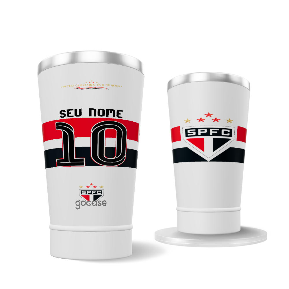 Copo Térmico Cerveja - São Paulo - Uniforme 1 2026 Personalizado