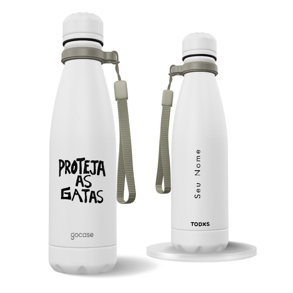 Garrafa Térmica Urban + Ebook - Todxs - Proteja as Gatas