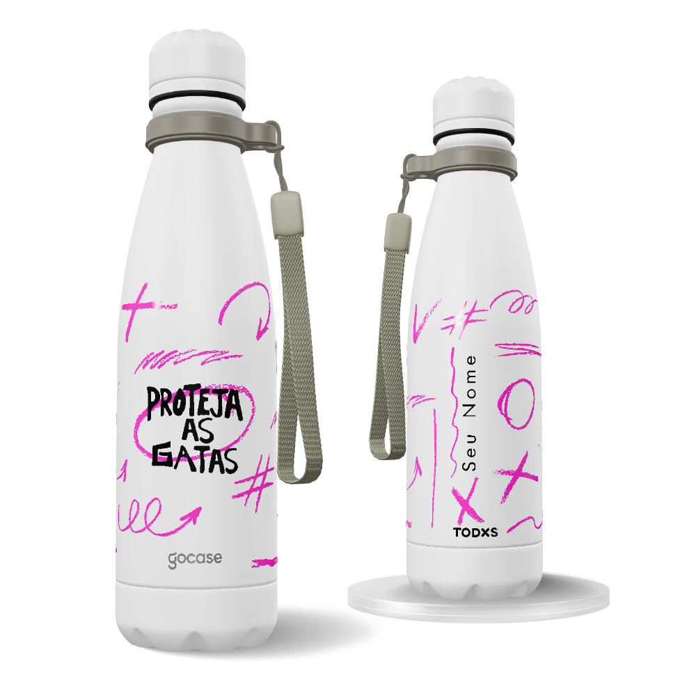 Garrafa Térmica Urban -  Todxs - Proteja as Gatas - Grafismos