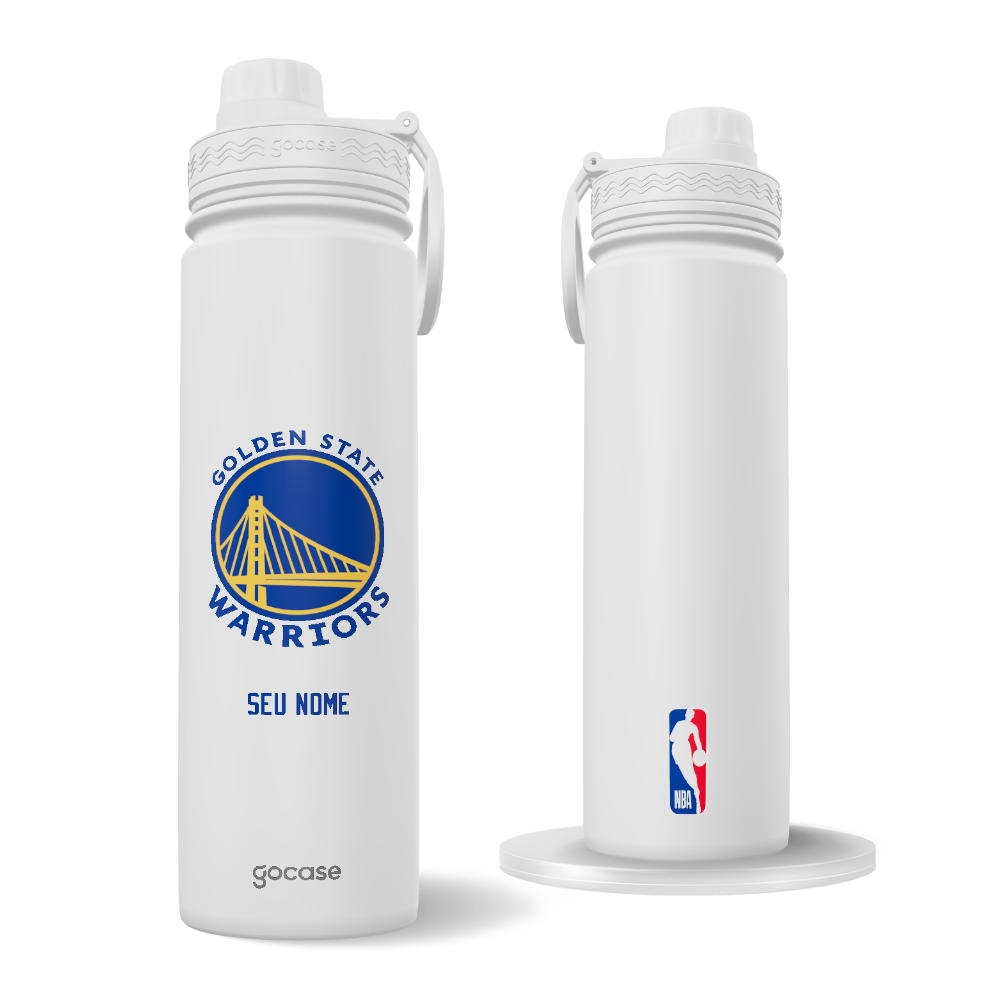Garrafa Térmica Fresh + Ebook - Golden State Warriors - Logo Garrafa Térmica Fresh + Ebook - Golden State Warriors - Logo