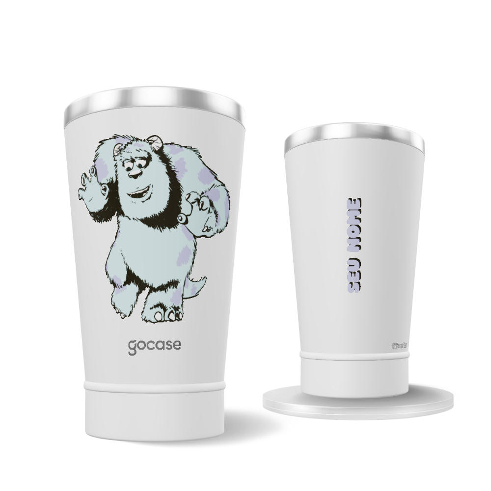 Copo Térmico Cerveja + Ebook - Monstros S.A. - Sulley