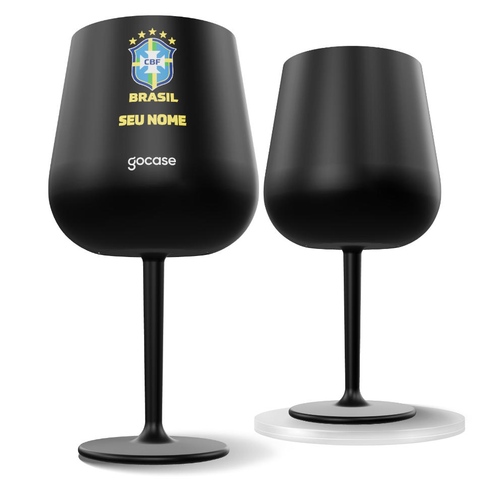 Taça Térmica Drink - CBF - Escudo Minimalista