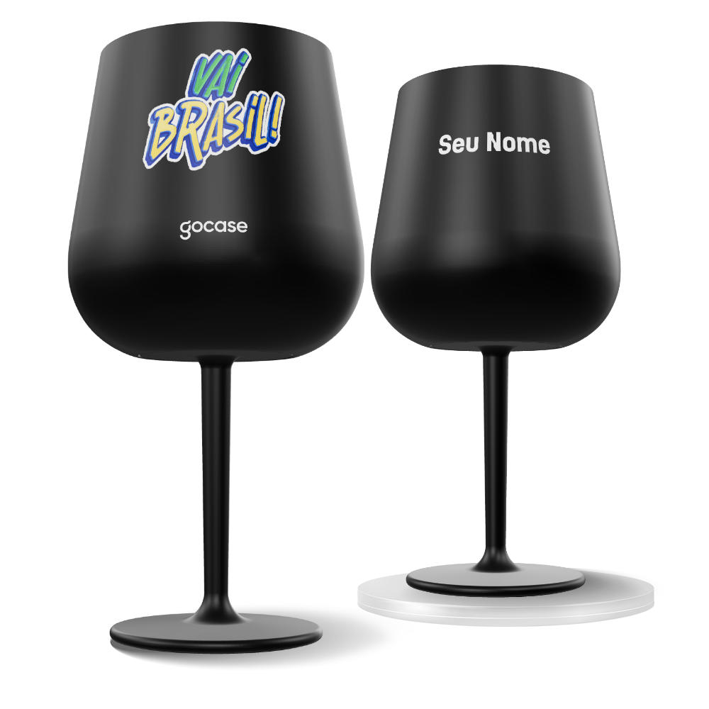 Taça Térmica Drink - Vai Brasil Coração