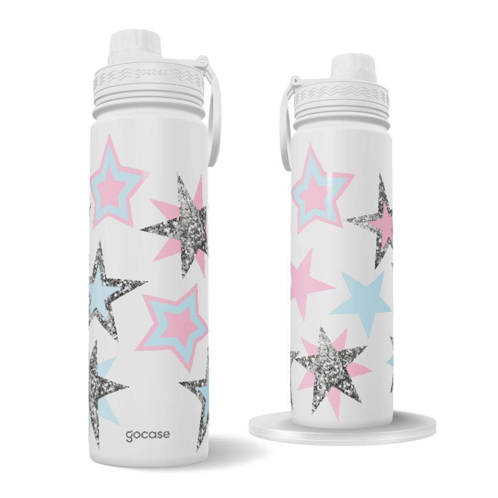 Garrafa Térmica Fresh + Ebook - Shiny Disco Stars