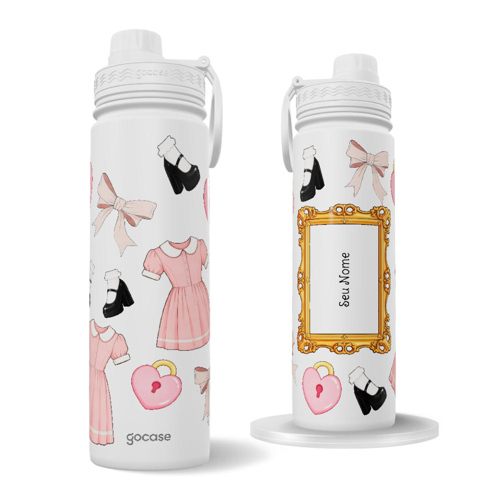 Garrafa Térmica Fresh + Ebook - Lovely Girl Elements