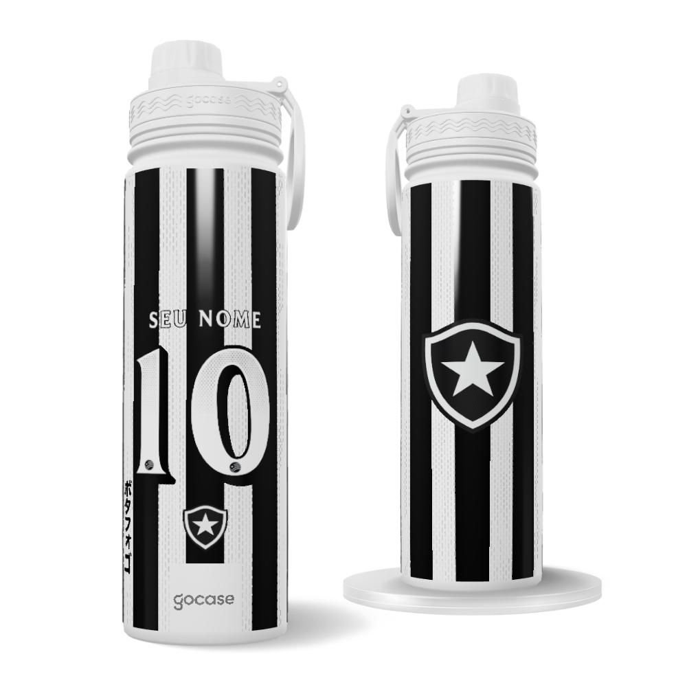 Garrafa Térmica Fresh + Ebook - Botafogo - Uniforme 1 - 2026 personalizado