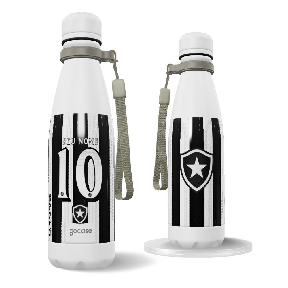 Garrafa Térmica Urban + Ebook - Botafogo - Uniforme 1 - 2026 personalizado