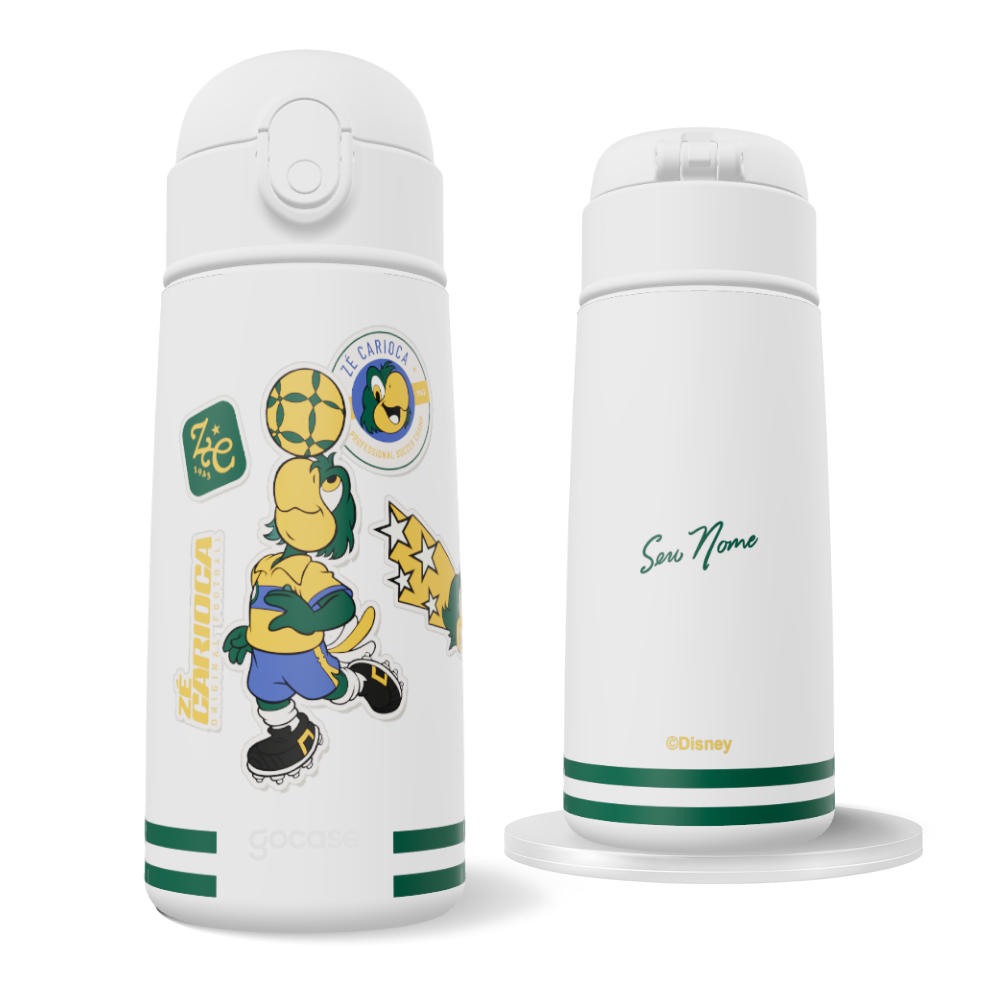 Garrafa Térmica Fun + Ebook - Zé Carioca - Soccer Champ
