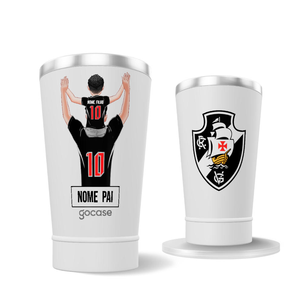 Copo Térmico Cerveja + Ebook - Vasco - Pai Torcedor 2026