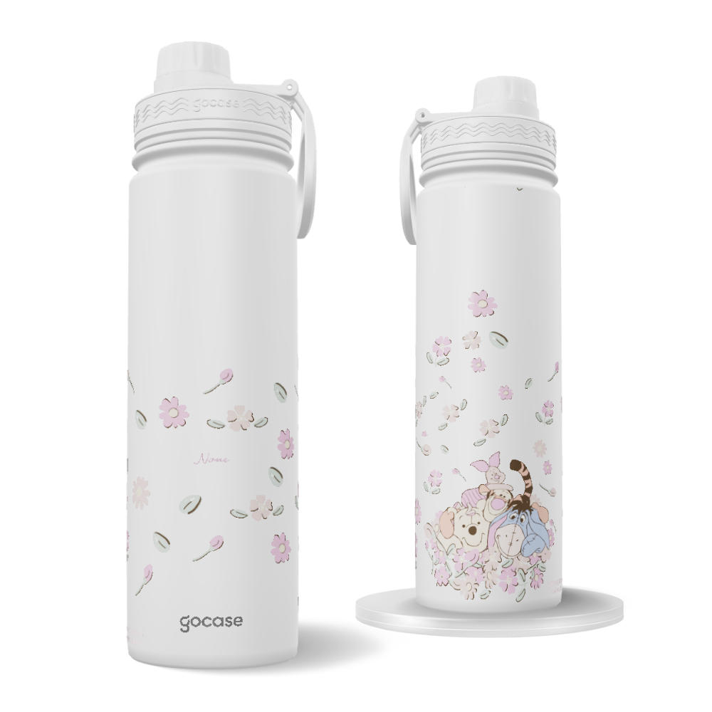 Garrafa Térmica Fresh + Ebook - Turma do Pooh - Bloom Together