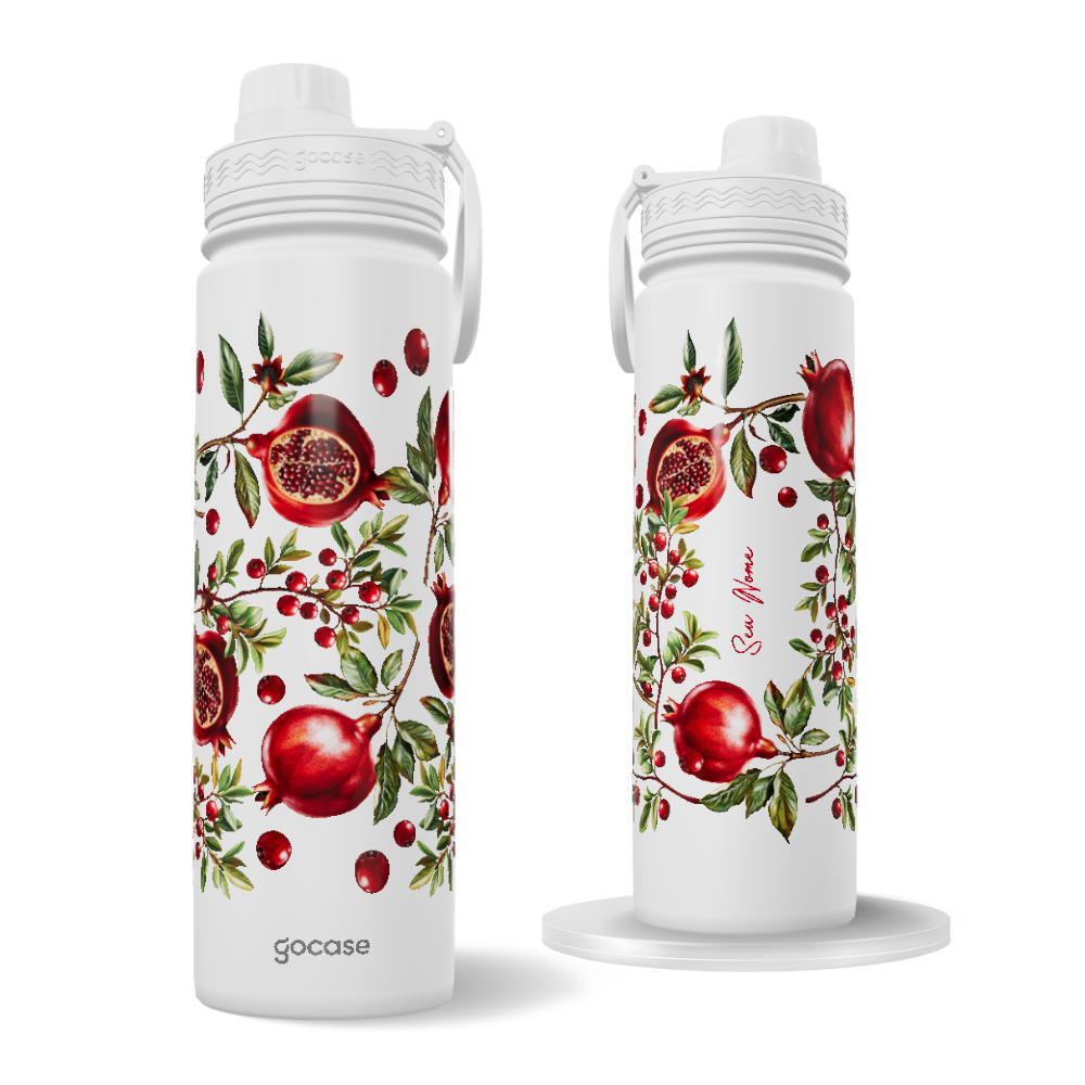 Garrafa Térmica Fresh + Ebook - Romãs de Inverno