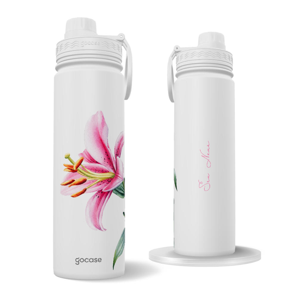 Garrafa Térmica Fresh + Ebook - Azaléia Bloom