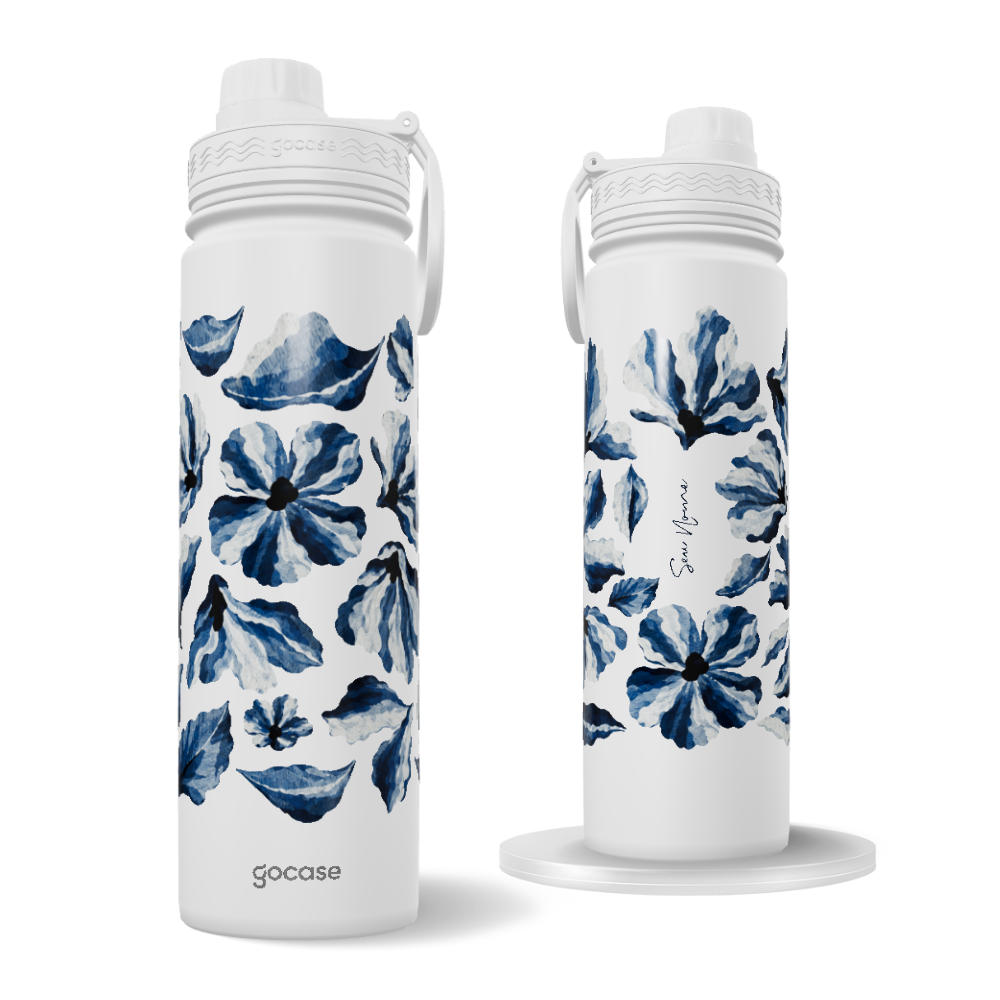 Garrafa Térmica Fresh + Ebook - Flores Artesanais