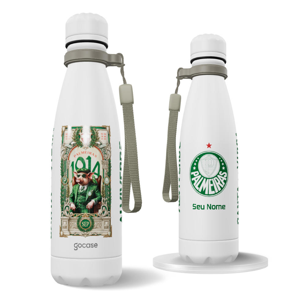 Garrafa Térmica Urban + Ebook - Palmeiras - Vintage Classic