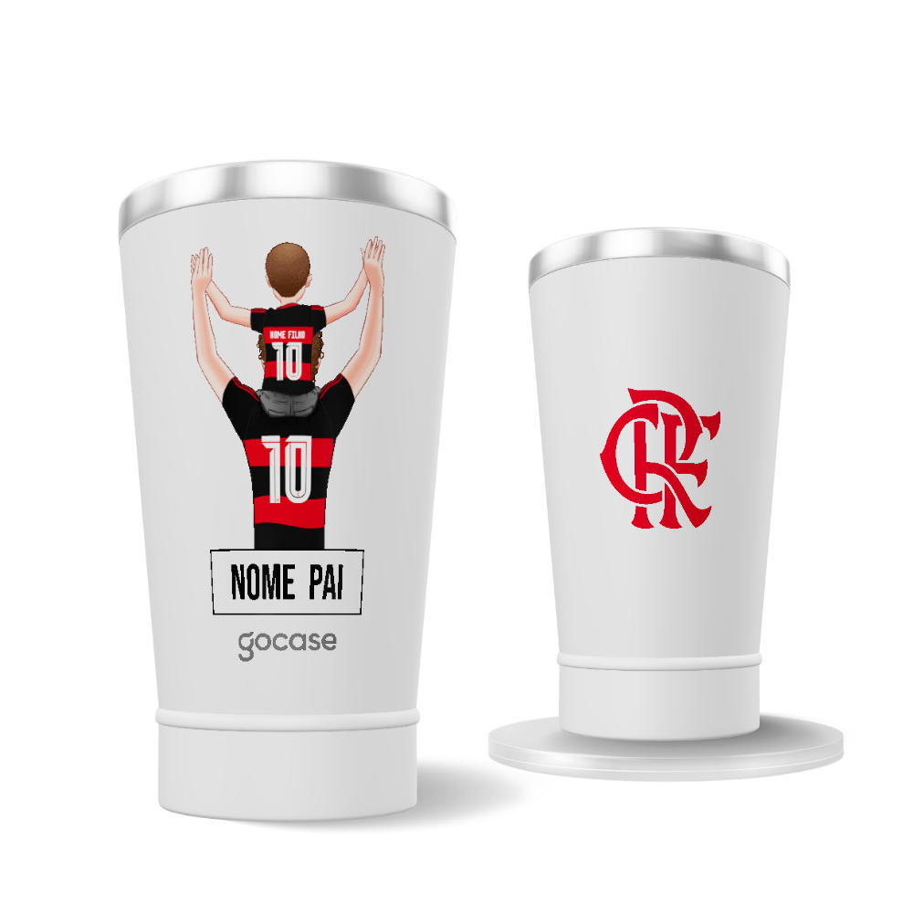 Copo Térmico Cerveja + Ebook - Flamengo - Pai Torcedor 2026