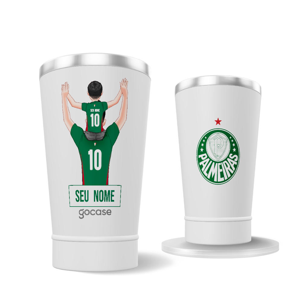 Copo Térmico Cerveja + Ebook - Palmeiras - Pai Torcedor 2026