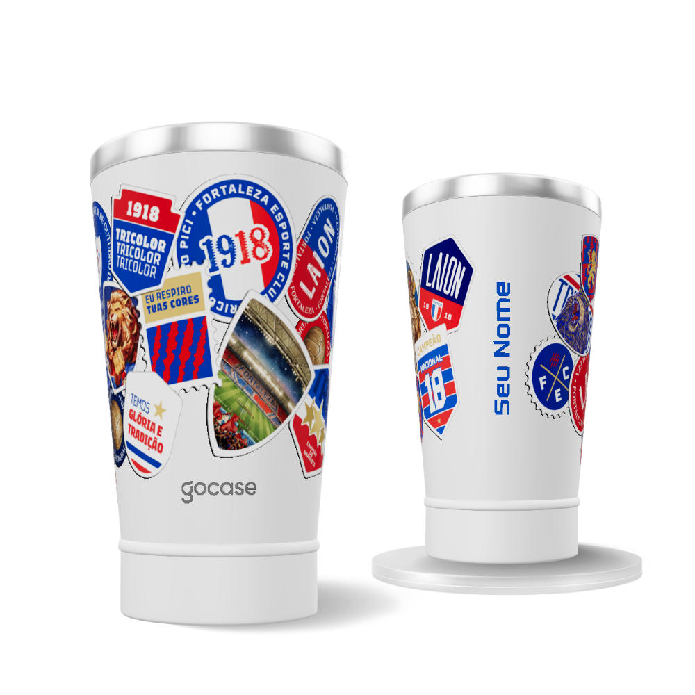Copo Térmico Cerveja + Ebook - Fortaleza - Souvenir Stamps