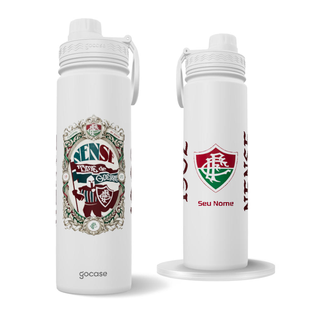 Garrafa Térmica Fresh + Ebook - Fluminense - Vintage Classic